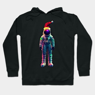 Astronaut With Christmas Hat Hoodie